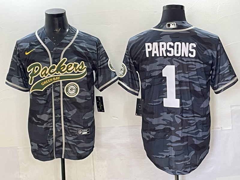 Men Green Bay Packers #1 Parsons camo Nike NFL 2025 jersey 067->green bay packers->NFL Jersey